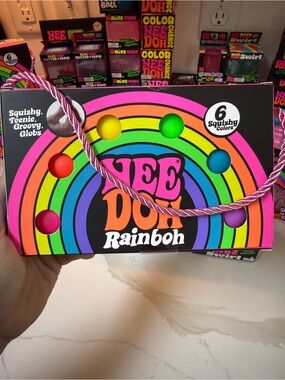 NeeDoh Rainbow Squishy Globs - Multicolor
